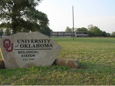 New rock sign - lakeside of Bio Station